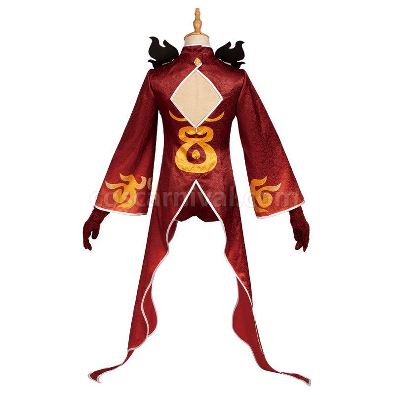 Genshin Impact Indarias Pyro Yakshas Cosplay Costumes coscarnival01113626