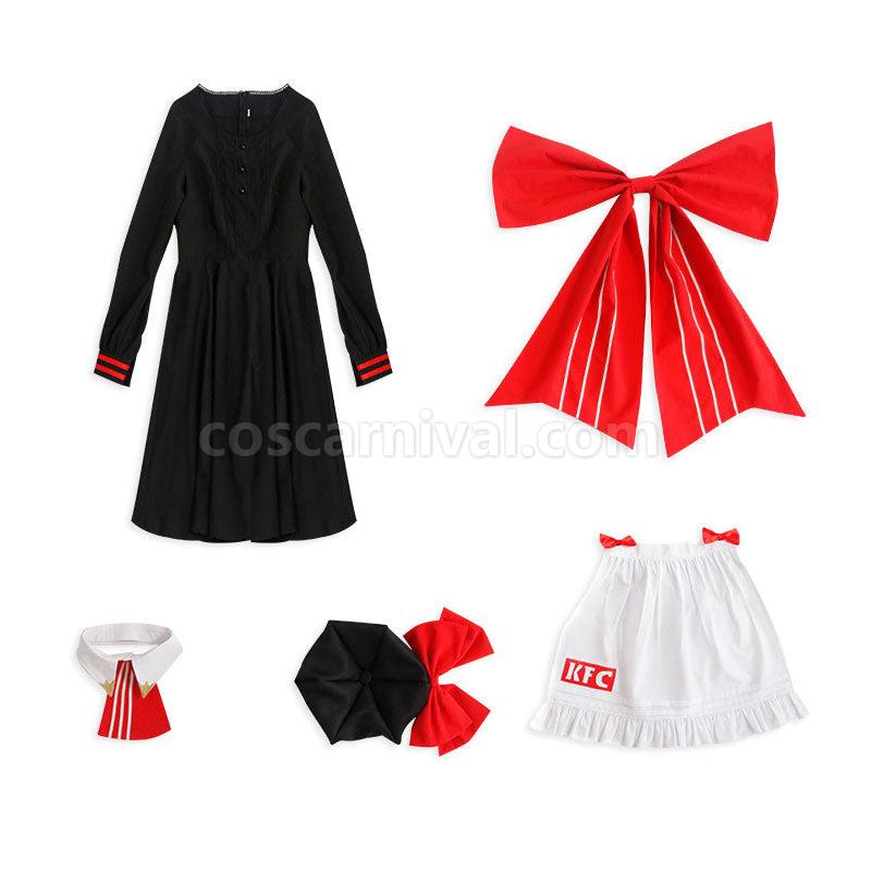 Genshin Impact KFC Noelle Maid Cosplay Costumes coscarnival01119627