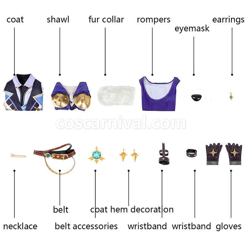 Genshin Impact Kaeya Alberich Fullsuit Cosplay Costumes coscarnival011111529