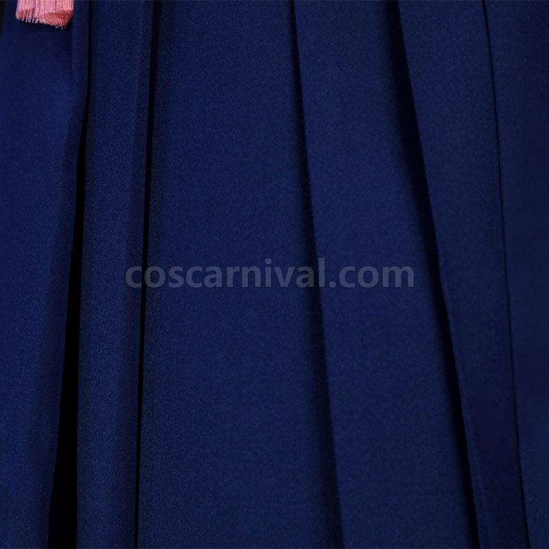 Genshin Impact Kamisato Ayaka Tsubaki in Thawing Snow Kimono Cosplay Costumes coscarnival01115624