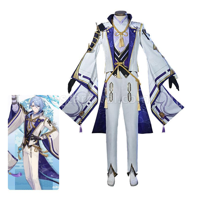 Genshin Impact Kamisato Ayato Fullset Cosplay Costumes coscarnival01117346