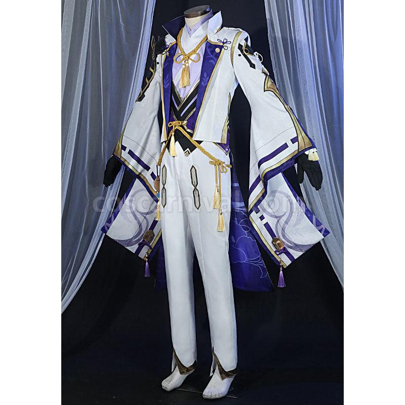 Genshin Impact Kamisato Ayato Fullset Cosplay Costumes coscarnival01117353