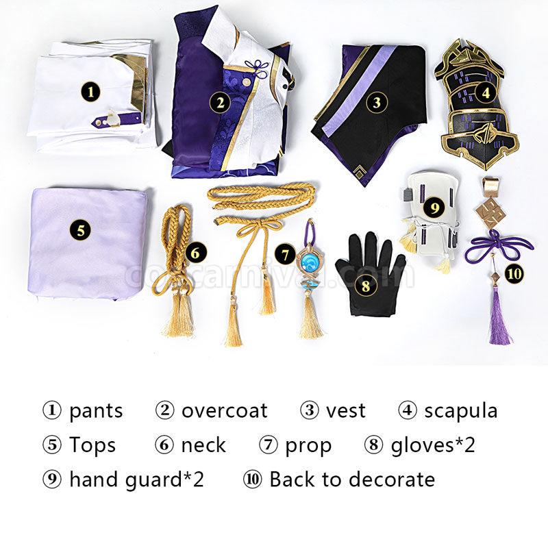Genshin Impact Kamisato Ayato Fullset Cosplay Costumes coscarnival01117373