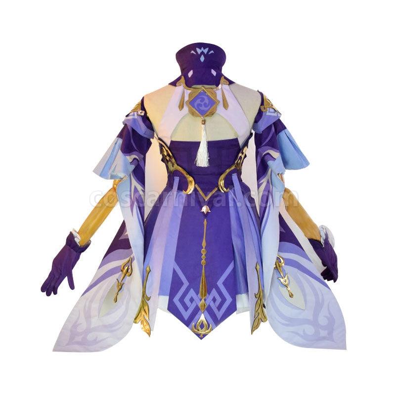 Genshin Impact Keqing Fullset Cosplay Costumes coscarnival011113839
