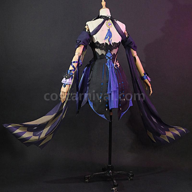Genshin Impact Keqing Opulent Splendor Cosplay Costumes coscarnival01118210