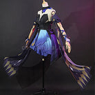 Genshin Impact Keqing Opulent Splendor Cosplay Costumes coscarnival01118219