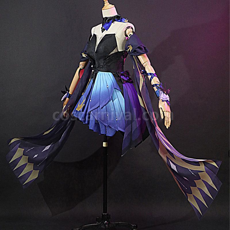 Genshin Impact Keqing Opulent Splendor Cosplay Costumes coscarnival01118219