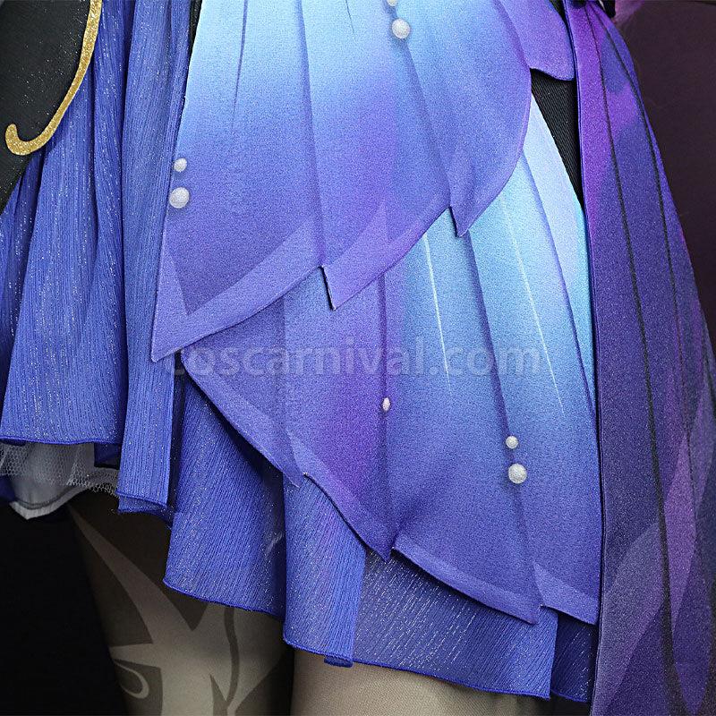 Genshin Impact Keqing Opulent Splendor Cosplay Costumes coscarnival01118237