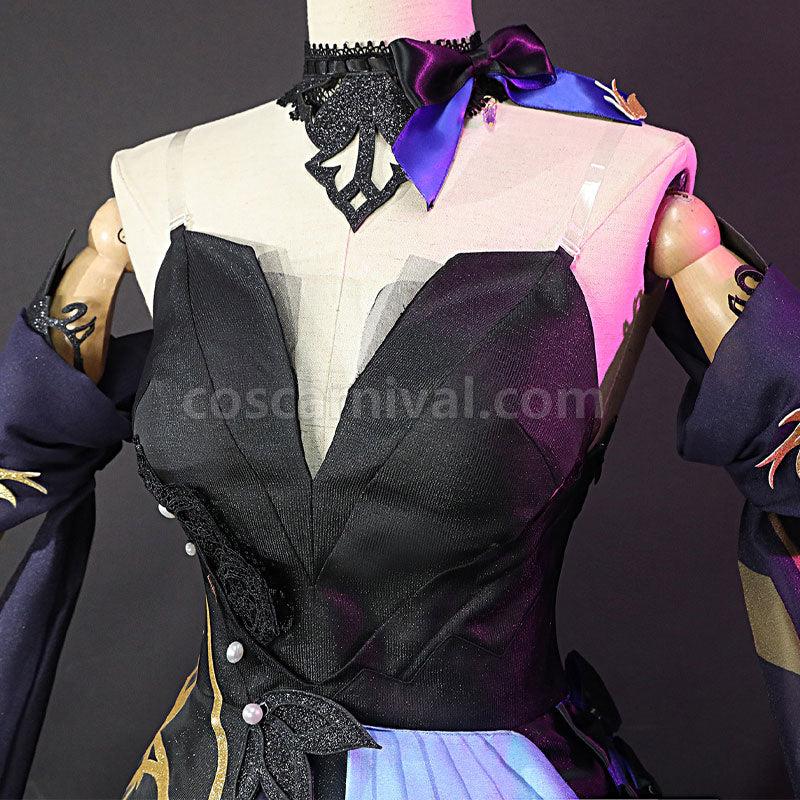Genshin Impact Keqing Opulent Splendor Cosplay Costumes coscarnival01118241