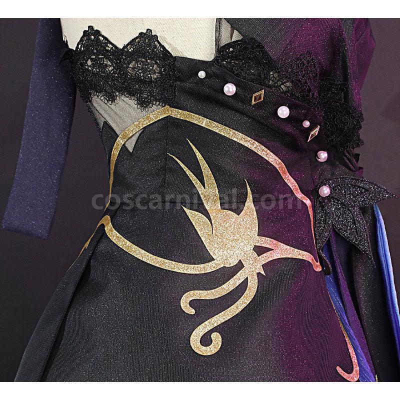 Genshin Impact Keqing Opulent Splendor Cosplay Costumes coscarnival01118257