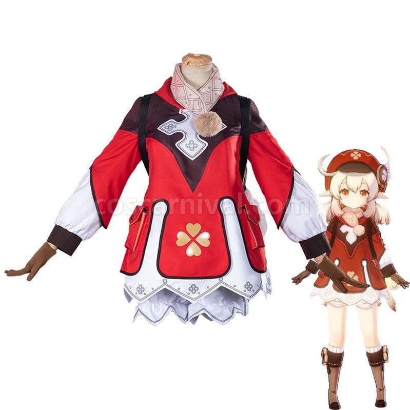 Genshin Impact Klee Fullset Cosplay Costumes coscarnival011112820