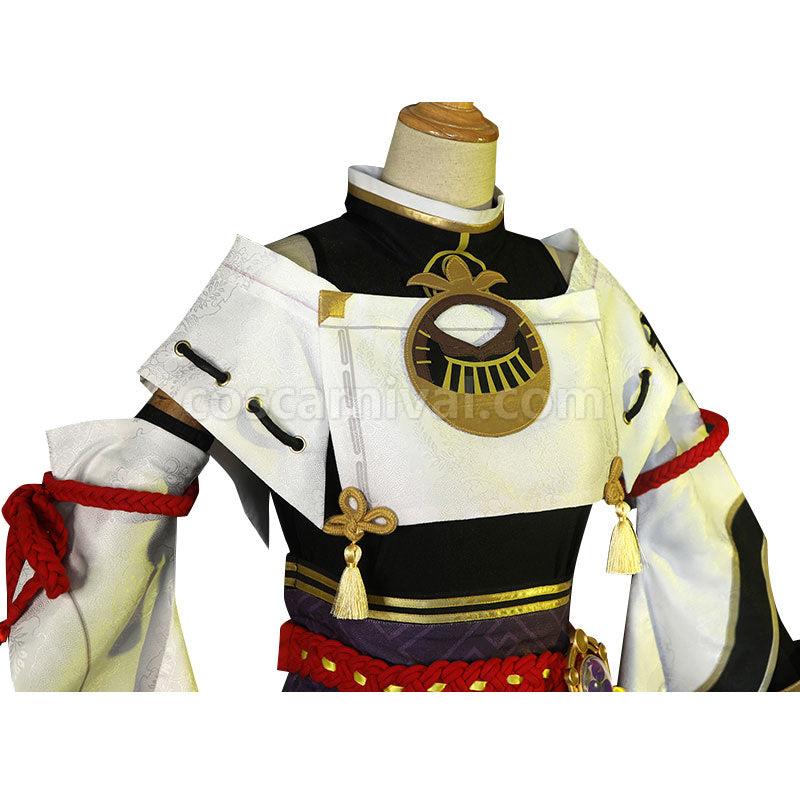 Genshin Impact Kujo Sara Fullset Cosplay Costumes coscarnival011110289