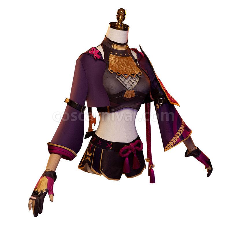 Genshin Impact Kuki Shinobu Cosplay Costumes coscarnival01115739