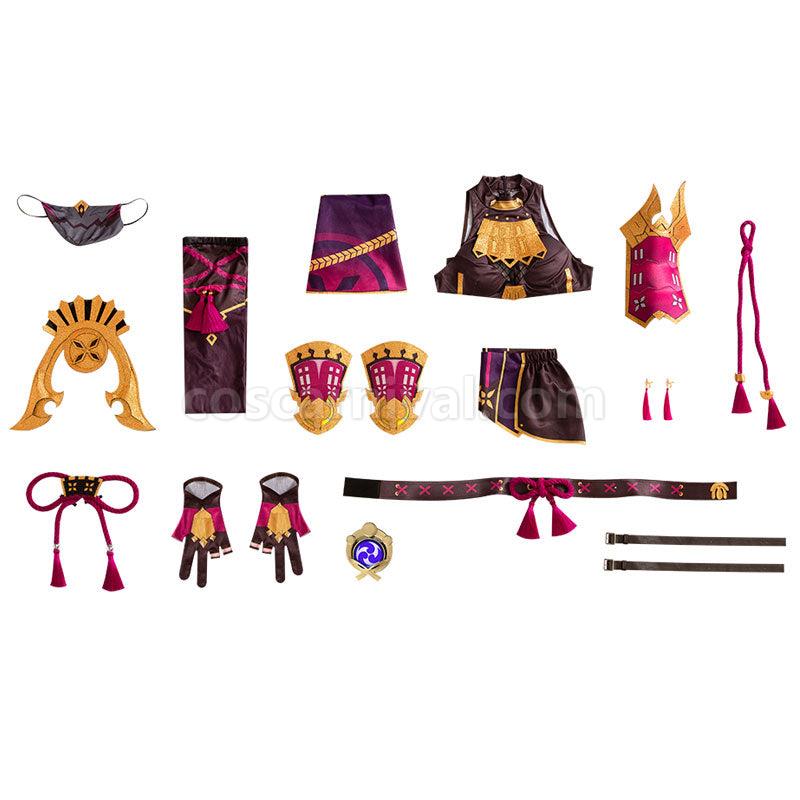 Genshin Impact Kuki Shinobu Cosplay Costumes coscarnival01115757