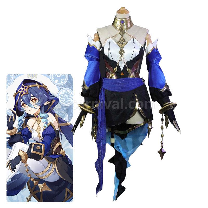 Genshin Impact Layla Cosplay Costumes coscarnival01111990