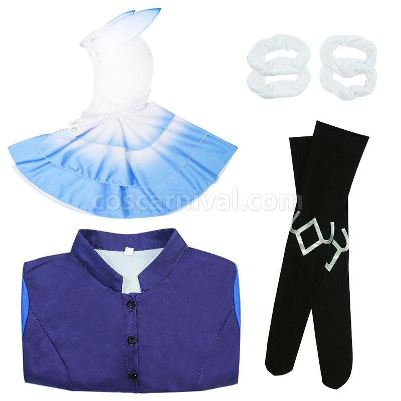 Genshin Impact Mago Del Abismo Cryo Hydro Cosplay Costumes coscarnival01115961