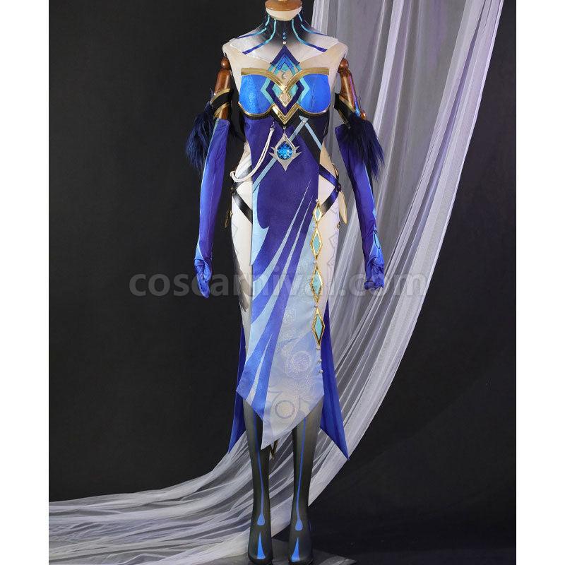 Genshin Impact Mirror Maiden Cosplay Costumes coscarnival01112631