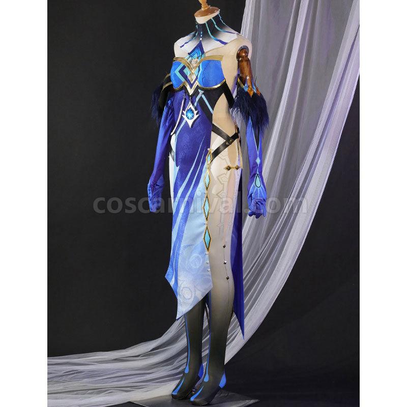 Genshin Impact Mirror Maiden Cosplay Costumes coscarnival01112635