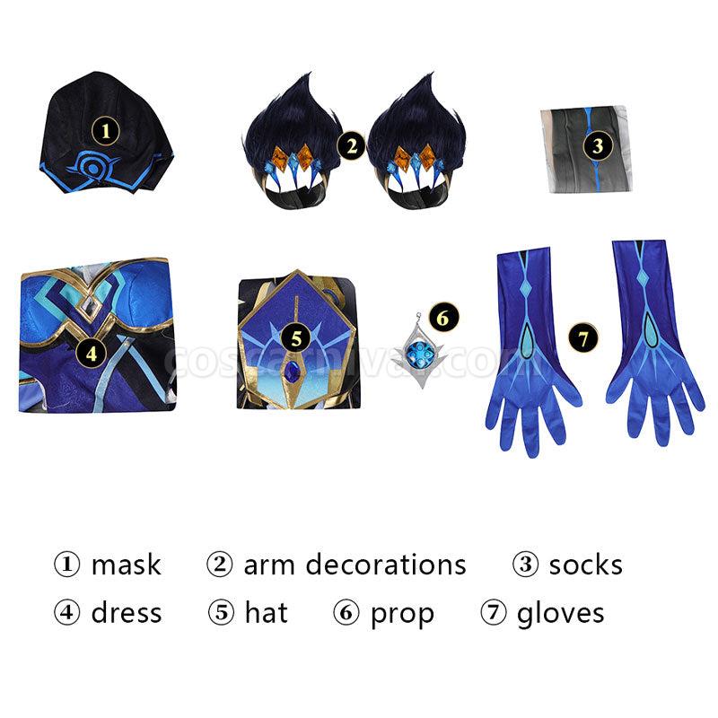 Genshin Impact Mirror Maiden Cosplay Costumes coscarnival01112651