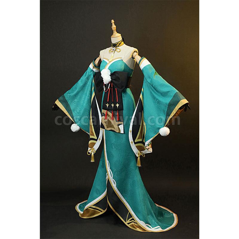 Genshin Impact Miss Hina Inugami Cosplay Costumes coscarnival01118418