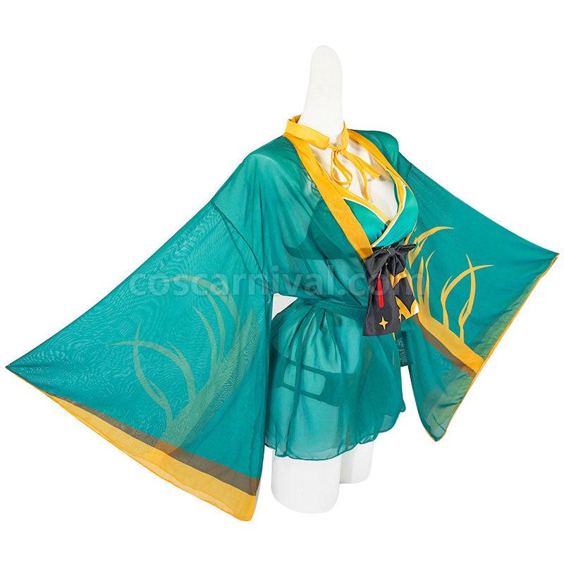 Genshin Impact Miss Hina Inugami Swimsuit Cosplay Costumes coscarnival01115881