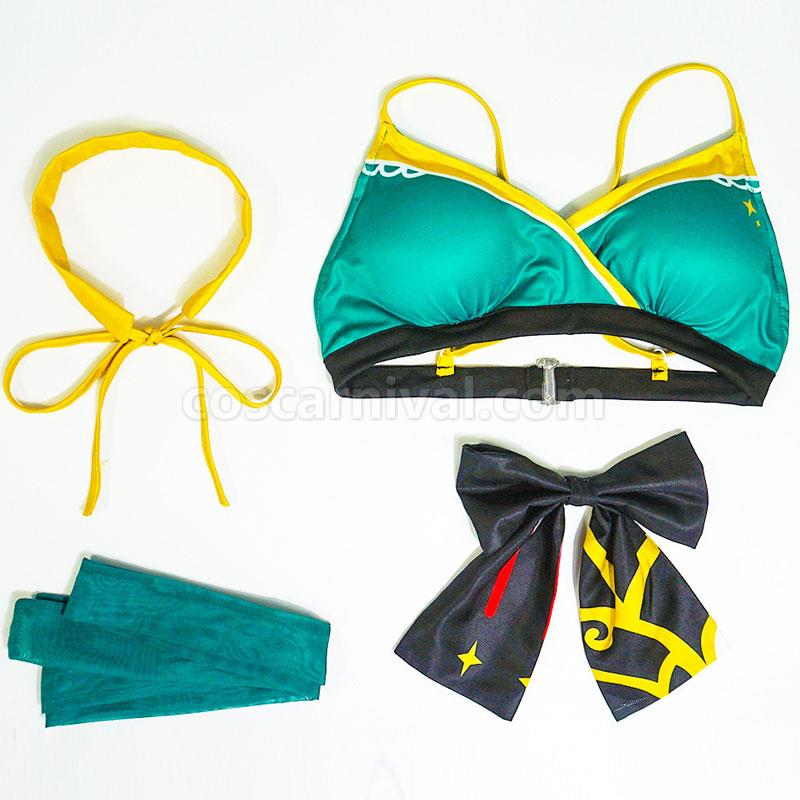 Genshin Impact Miss Hina Inugami Swimsuit Cosplay Costumes coscarnival01115911