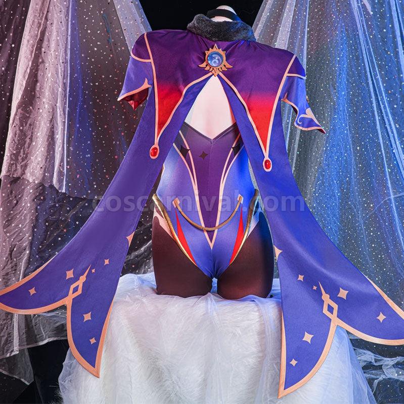 Genshin Impact Mona Megistus Fullset Cosplay Costumes coscarnival011112630