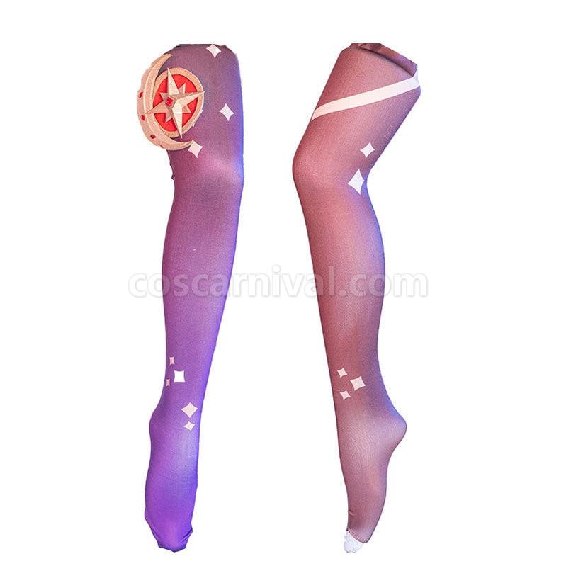 Genshin Impact Mona Megistus Fullset Cosplay Costumes coscarnival011112645