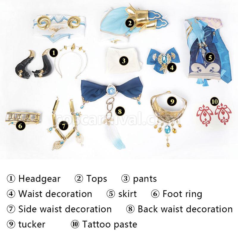 Genshin Impact Nilou Cosplay Costumes coscarnival01113595
