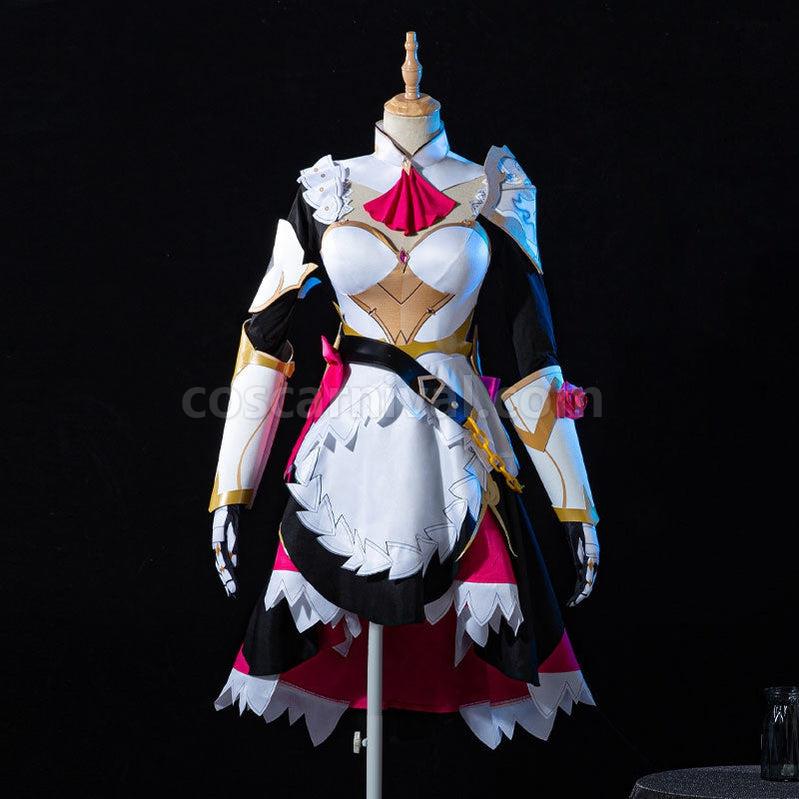 Genshin Impact Noelle Fullsuit Cosplay Costumes coscarnival011111896