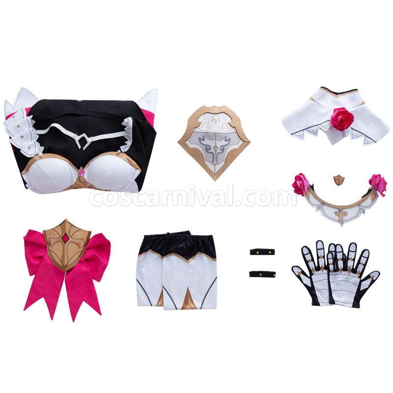 Genshin Impact Noelle Fullsuit Cosplay Costumes coscarnival011111932