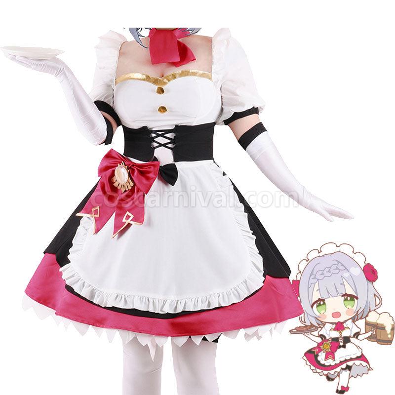 Genshin Impact Noelle Maid Cosplay Costumes coscarnival01119587