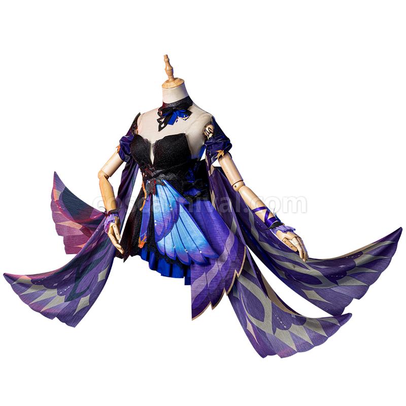 Genshin Impact Opulent Splendor Keqing Cosplay Costumes coscarnival01117819