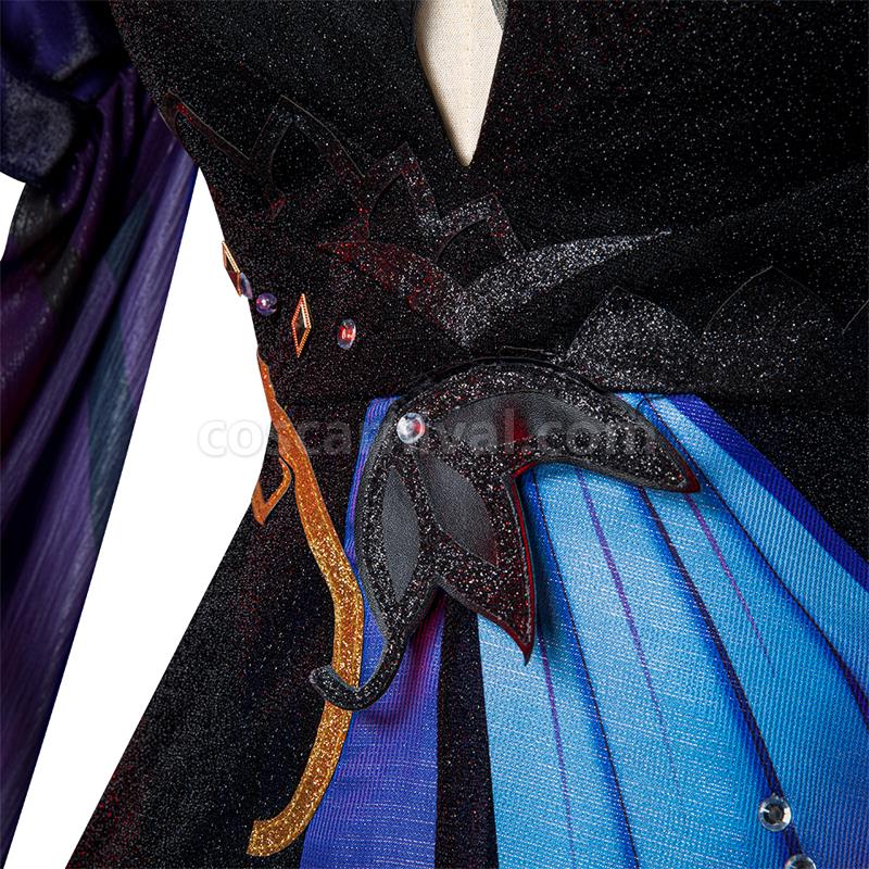 Genshin Impact Opulent Splendor Keqing Cosplay Costumes coscarnival01117878