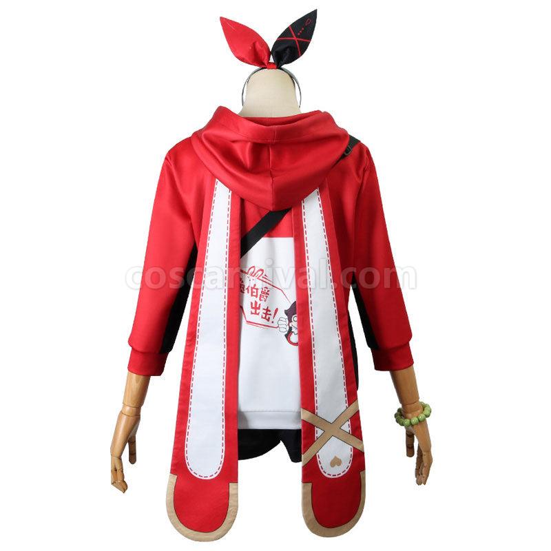 Genshin Impact Pizza Hut Amber Cosplay Costumes coscarnival01112306