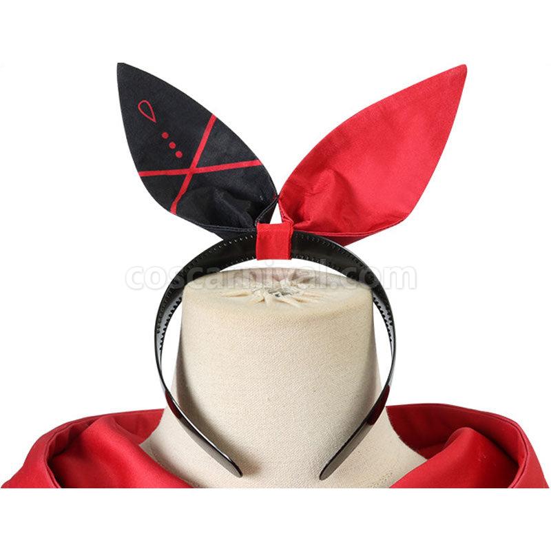 Genshin Impact Pizza Hut Amber Cosplay Costumes coscarnival01112334