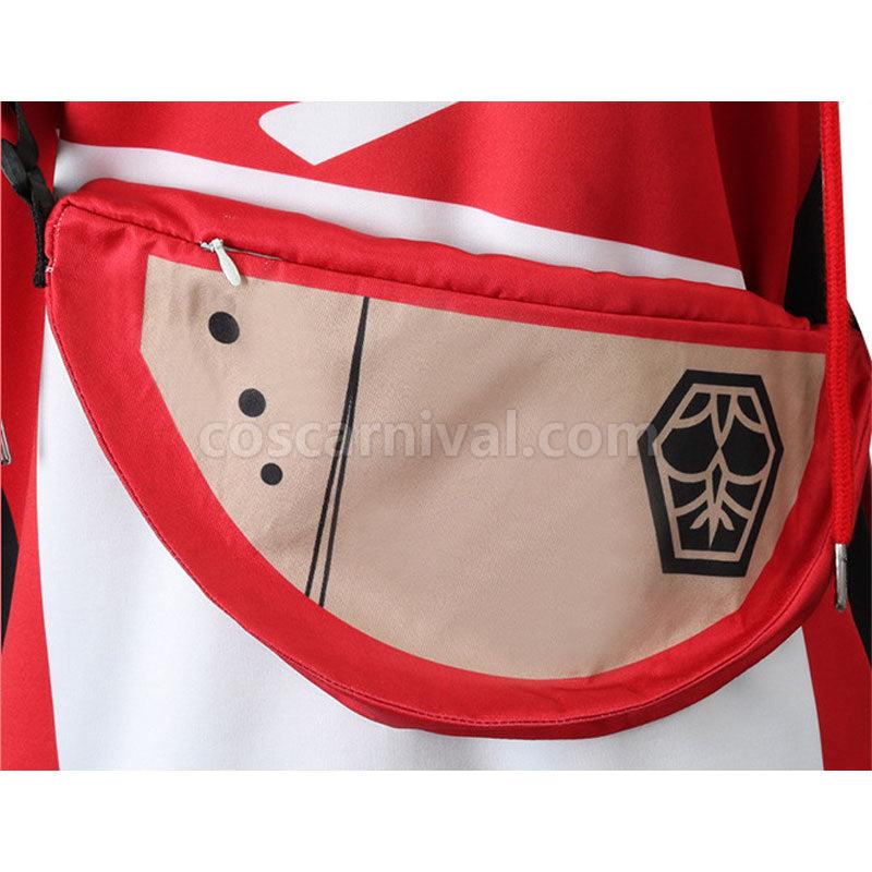 Genshin Impact Pizza Hut Amber Cosplay Costumes coscarnival01112350