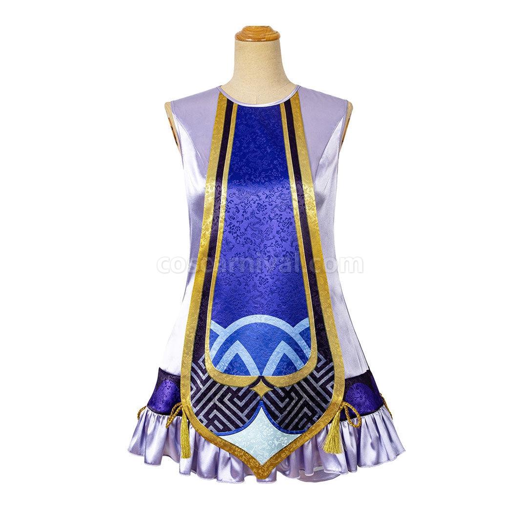 Genshin Impact QiQi Fullset Cosplay Costumes coscarnival011112559