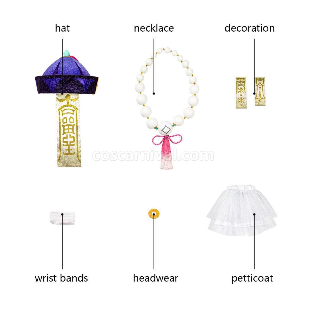 Genshin Impact QiQi Fullset Cosplay Costumes coscarnival011112601