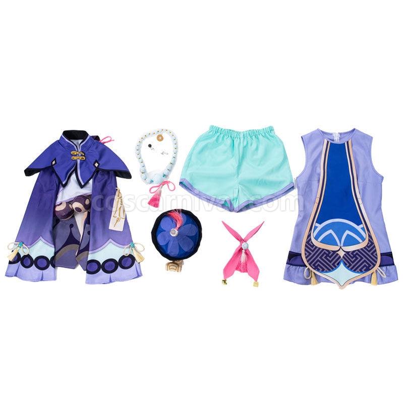 Genshin Impact QiQi Fullset Cosplay Costumes coscarnival011112715