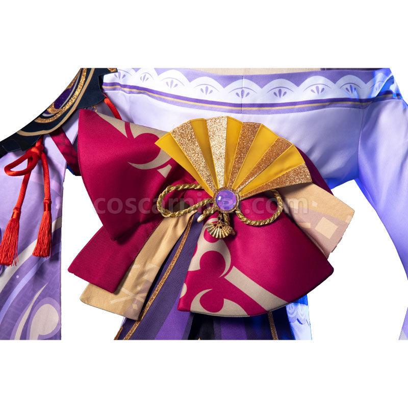 Genshin Impact Raiden Shogun Baal Fullset Cosplay Costumes coscarnival011110348