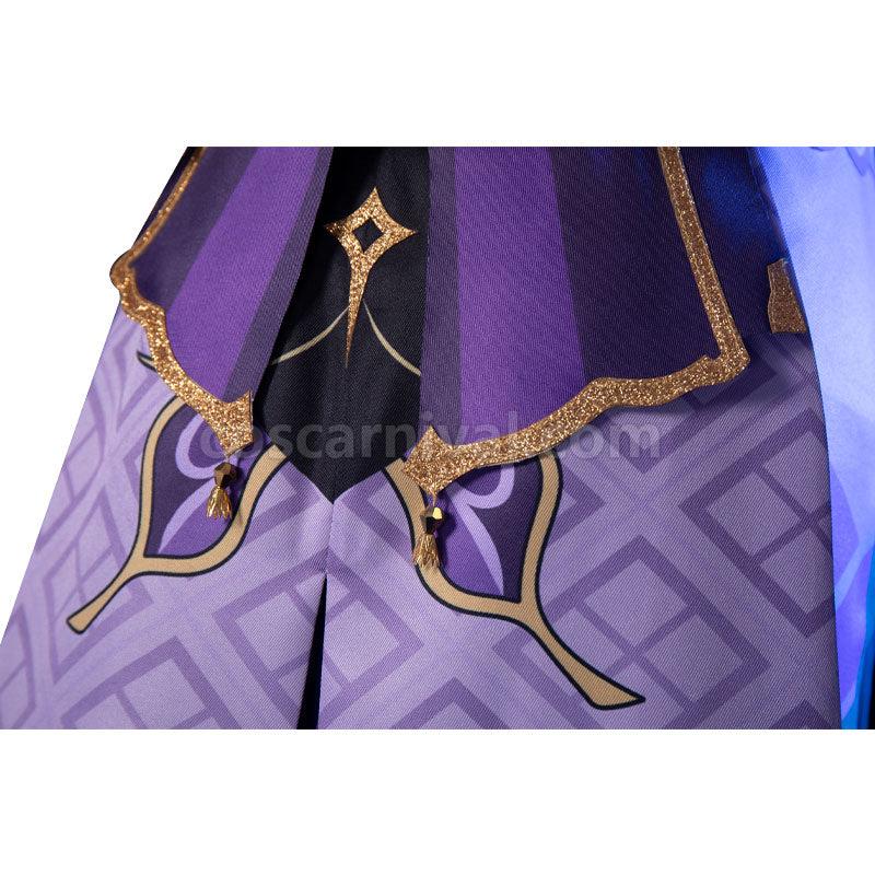 Genshin Impact Raiden Shogun Baal Fullset Cosplay Costumes coscarnival011110357