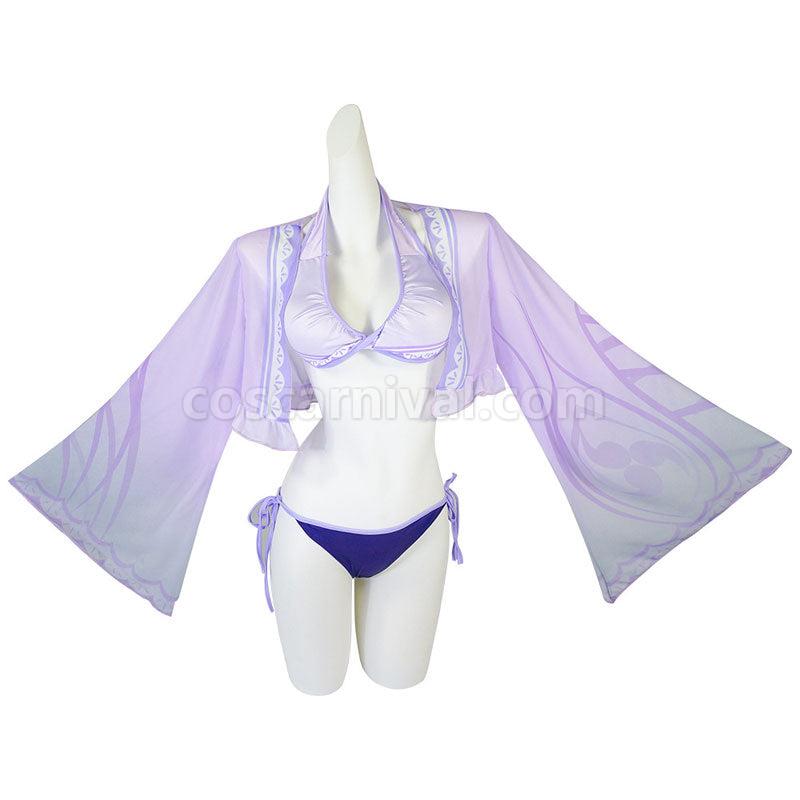 Genshin Impact Raiden Shogun Baal Swimsuit Cosplay Costumes coscarnival01115548