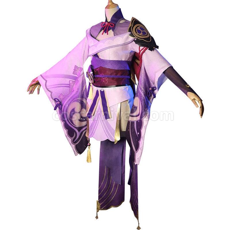 Genshin Impact Raiden Shogun Fullset Cosplay Costumes coscarnival011110663
