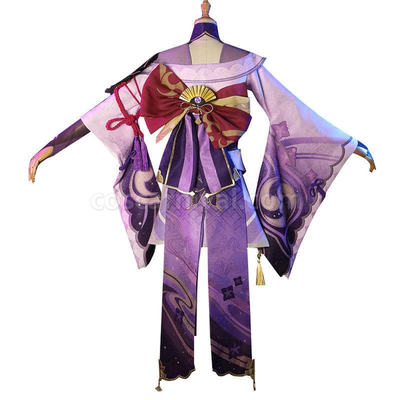 Genshin Impact Raiden Shogun Fullset Cosplay Costumes coscarnival011110674