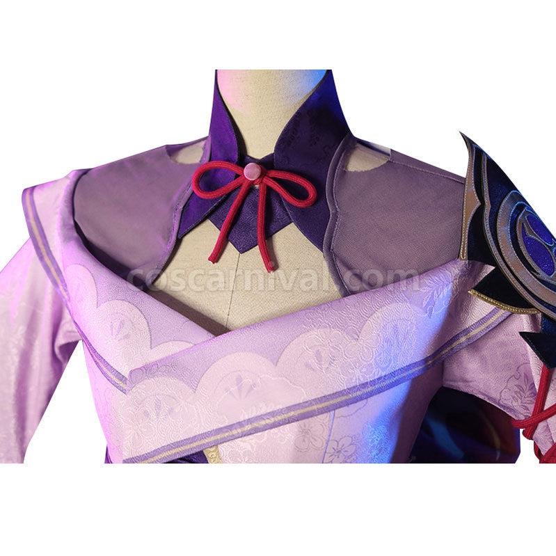 Genshin Impact Raiden Shogun Fullset Cosplay Costumes coscarnival011110687