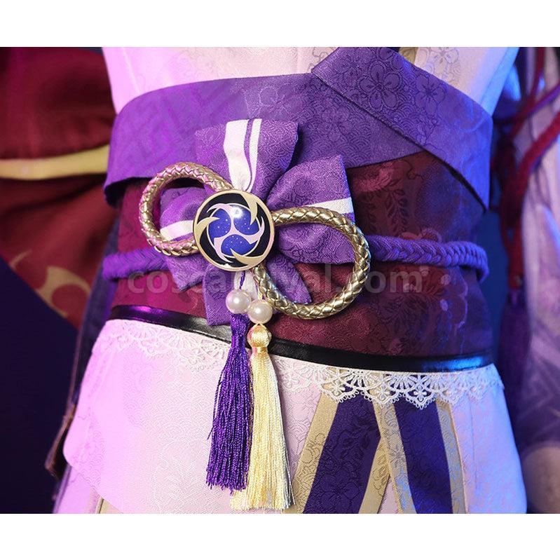 Genshin Impact Raiden Shogun Fullset Cosplay Costumes coscarnival011110708