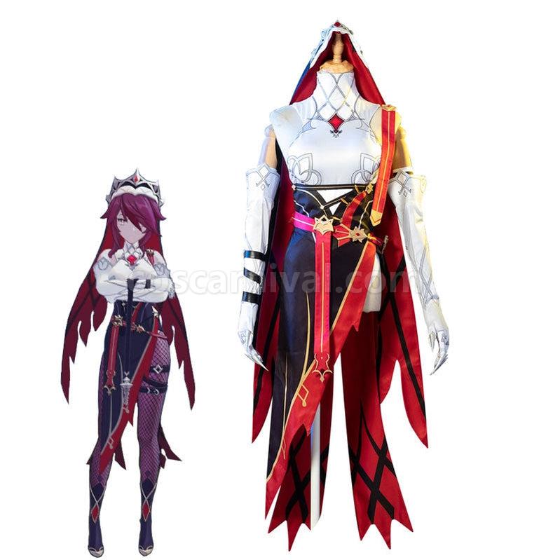 Genshin Impact Rosaria Fullsuit Cosplay Costumes coscarnival011111877