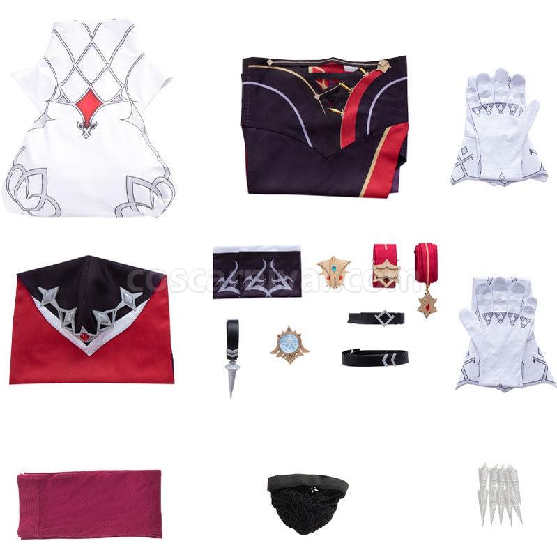 Genshin Impact Rosaria Fullsuit Cosplay Costumes coscarnival011111898