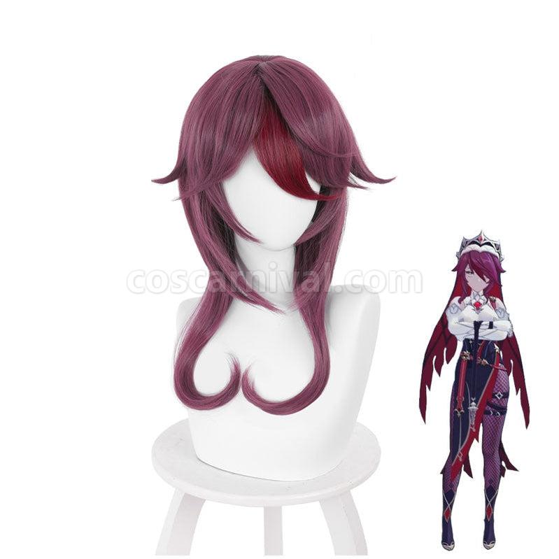 Genshin Impact Rosaria Purple Cosplay Wigs coscarnival011111669